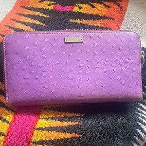 Kate Spade Textured Purple Wallet